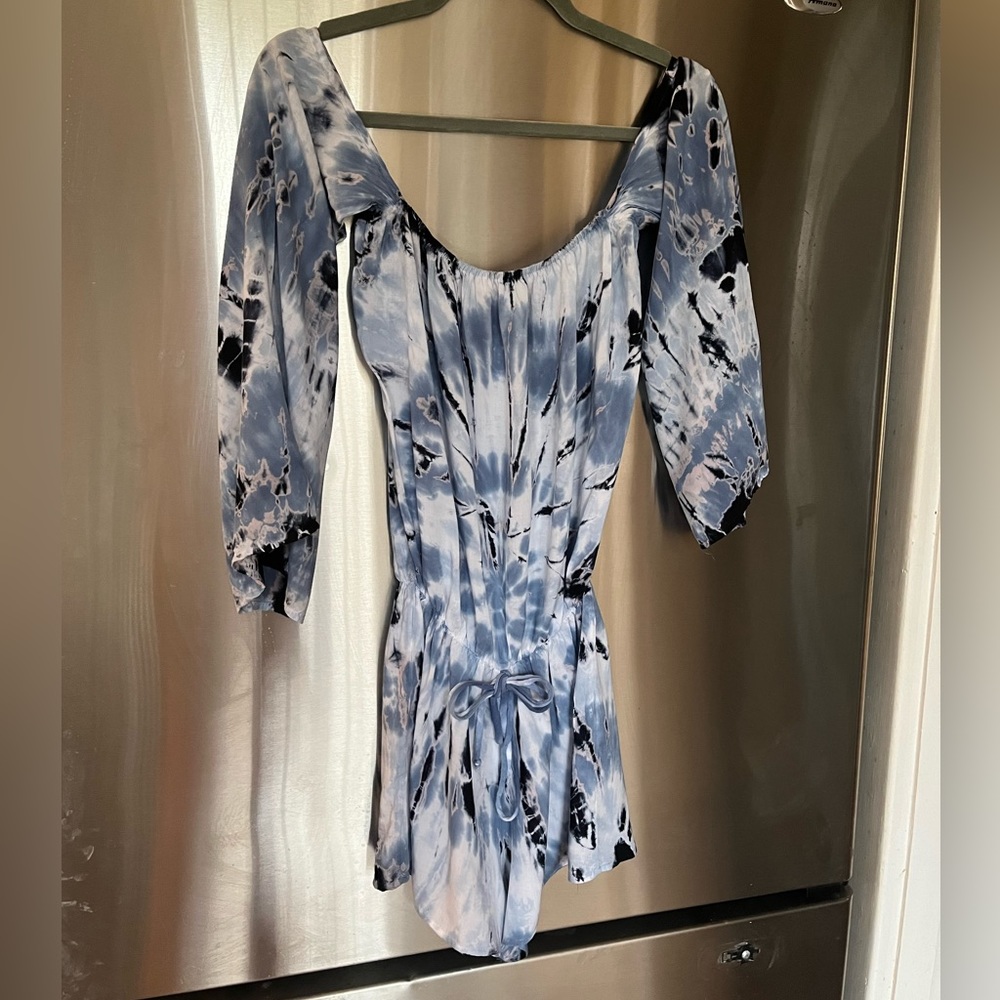 Cute “Blush” tie dye romper. Size Small
